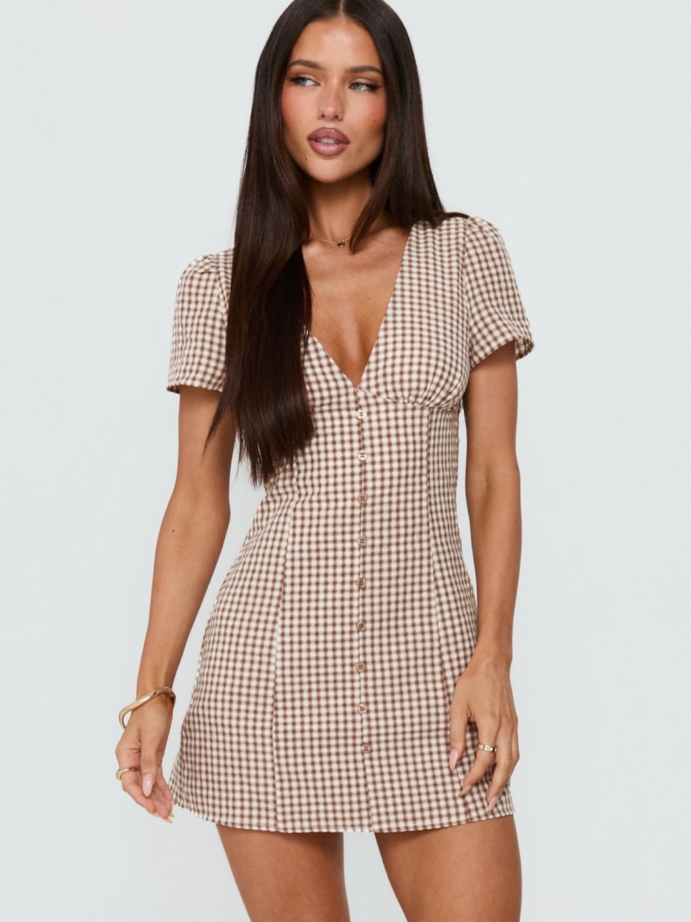 Princess Polly Brown dress